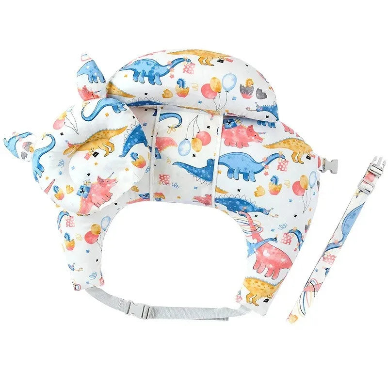 Coussin Bras Allaitement Motif Dinosaure & Animal – Housse Berceau Ergonomique Theraline | Maternité Haut de Gamme