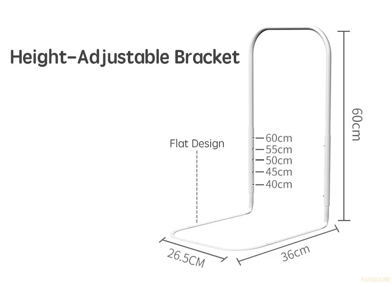 Barrière de Lit Enfant Anti-Chute 47cm – Garde-Corps Sécurité Lit Bébé Pliable Voyage