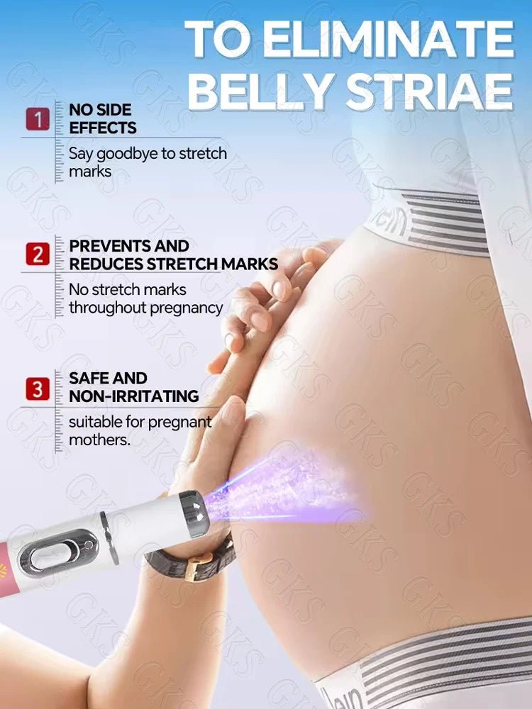 Appareil Laser Anti-Vergetures — Stylo Lumière Bleue Soin Peau Maternité & Post-Partum