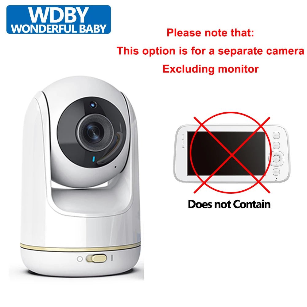 Babyphone Vidéo 5 Pouces WiFi – Contrôle APP & Écran, Zoom 3x PTZ, Vision Nocturne | VB803 PRO