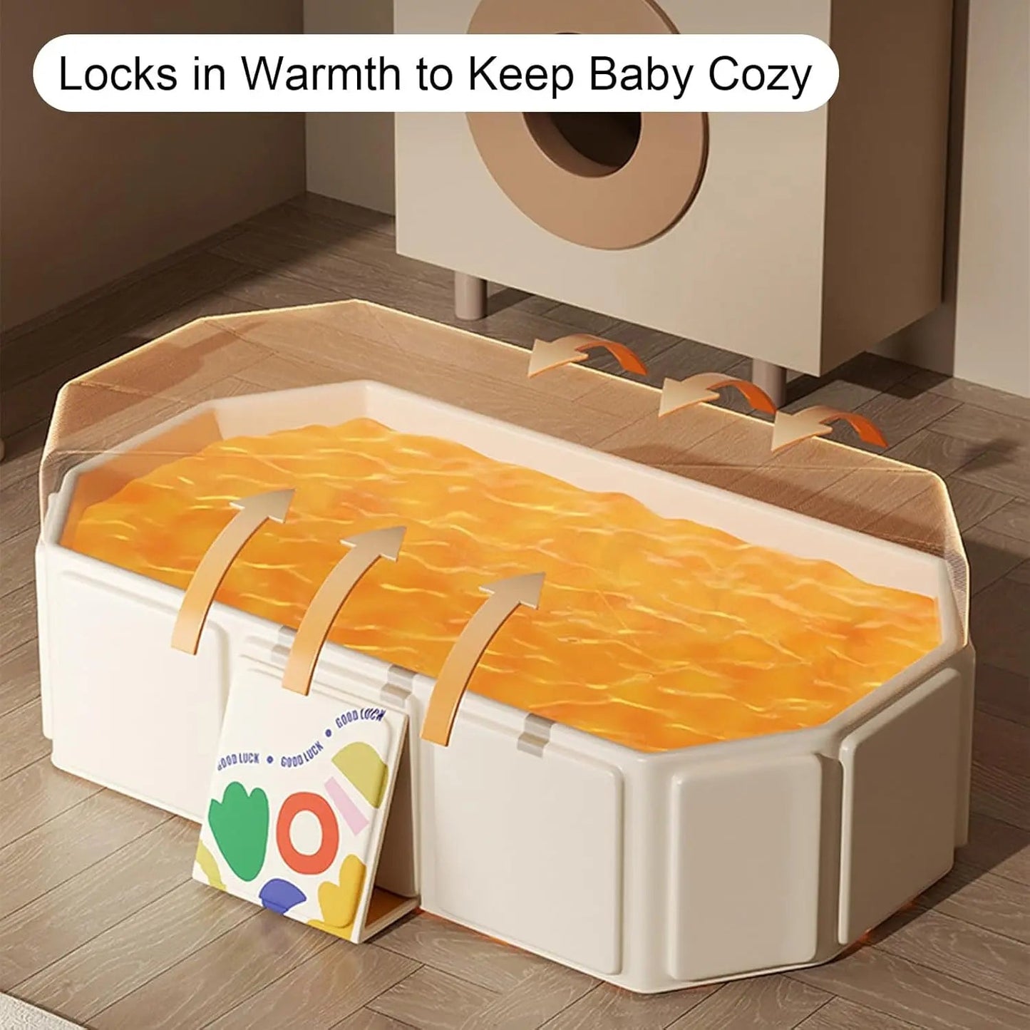 Baignoire Pliable Bébé – Rangement Facile, Portable Intérieur & Extérieur | 5 Couleurs