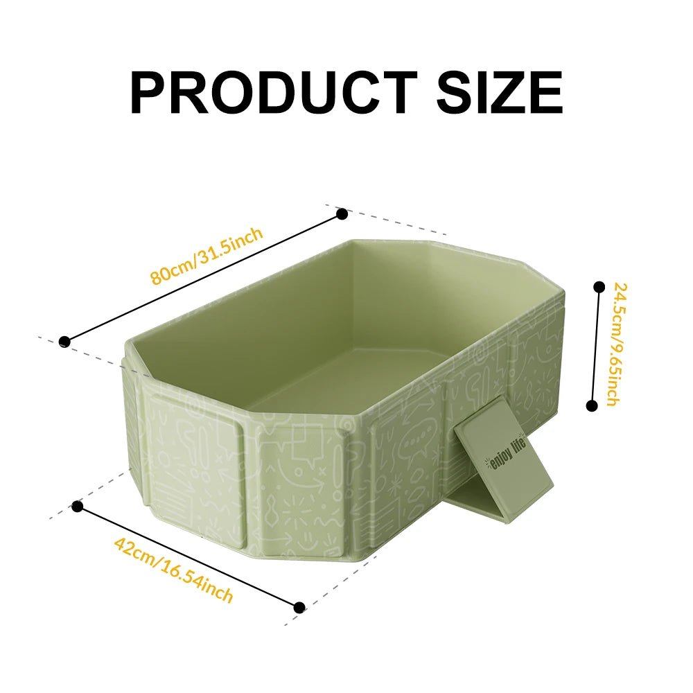 Baignoire Pliable Bébé – Rangement Facile, Portable Intérieur & Extérieur | 5 Couleurs