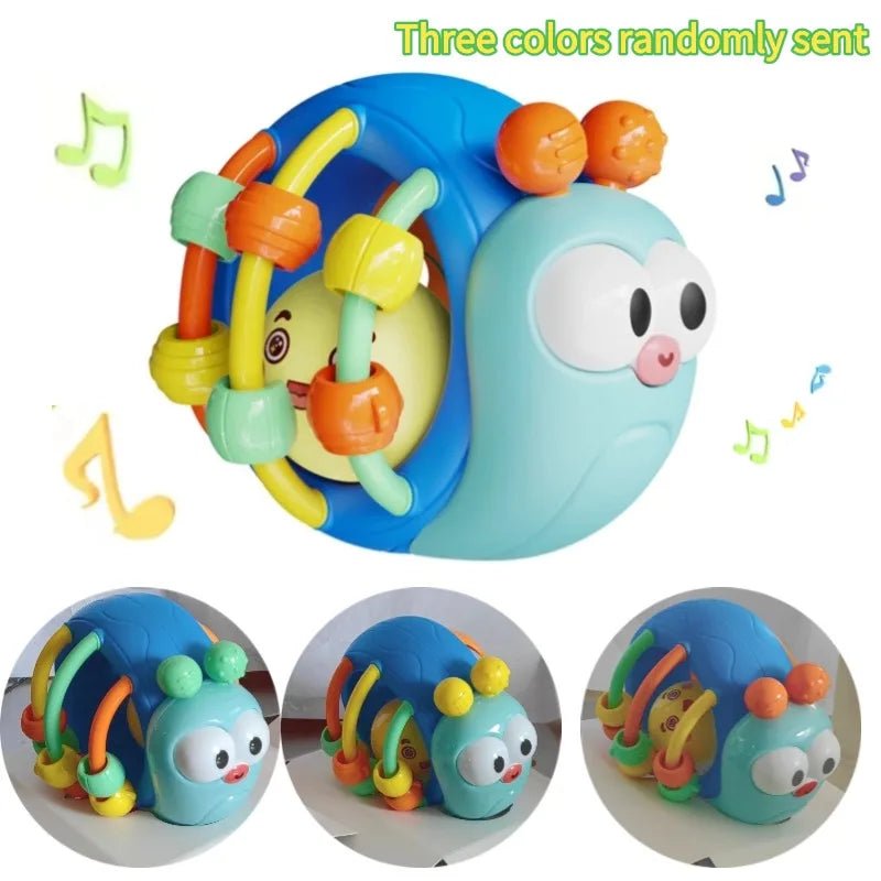 Balles Hochet Douces Bébé – Éveil Sensoriel & Ramper 0-12 Mois | Éléphant & Escargot