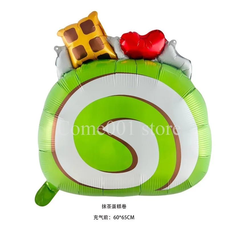 Kawaii Birthday Cake Aluminum Balloon – 1st Birthday, Children & Baby Shower Party Decoration
