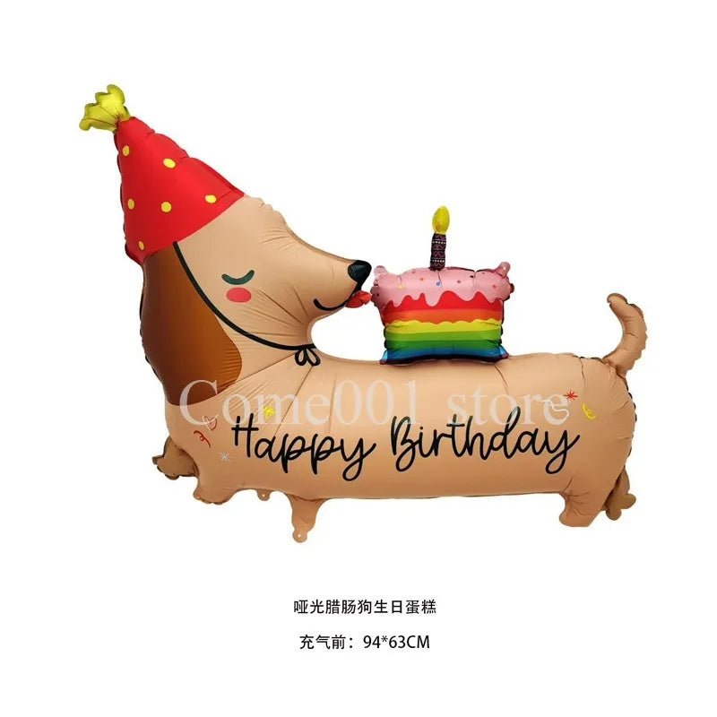 Kawaii Birthday Cake Aluminum Balloon – 1st Birthday, Children & Baby Shower Party Decoration