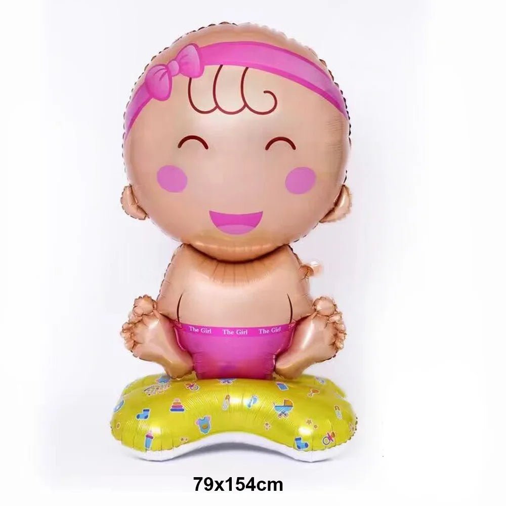 Gender Reveal Boy or Girl Mylar Balloon – Helium Balloon for Baby Shower, Kids' Birthday & Birth Decorations