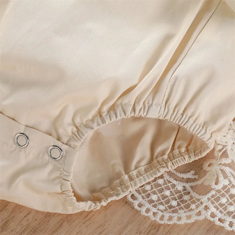 Barboteuse d’Été Bébé Fille – Romper en Dentelle à Volants Sans Manches avec Jupe Tutu (0 à 24 Mois)