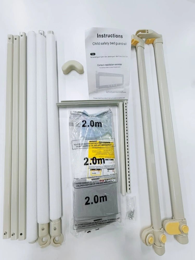 Barrière de Lit Anti-Chute Bébé & Enfant Réglable – Rail de Sécurité Lit 1.5M à 2.0M