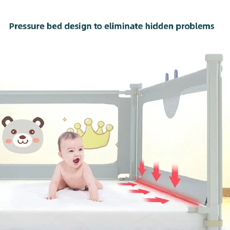 Barrière de Lit Anti-Chute Bébé & Enfant Réglable – Rail de Sécurité Lit 1.5M à 2.0M