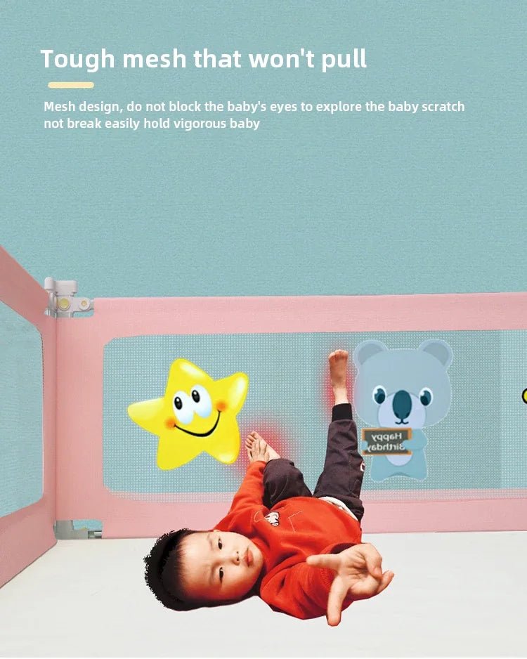 Barrière de Lit Anti-Chute Bébé & Enfant Réglable – Rail de Sécurité Lit 1.5M à 2.0M