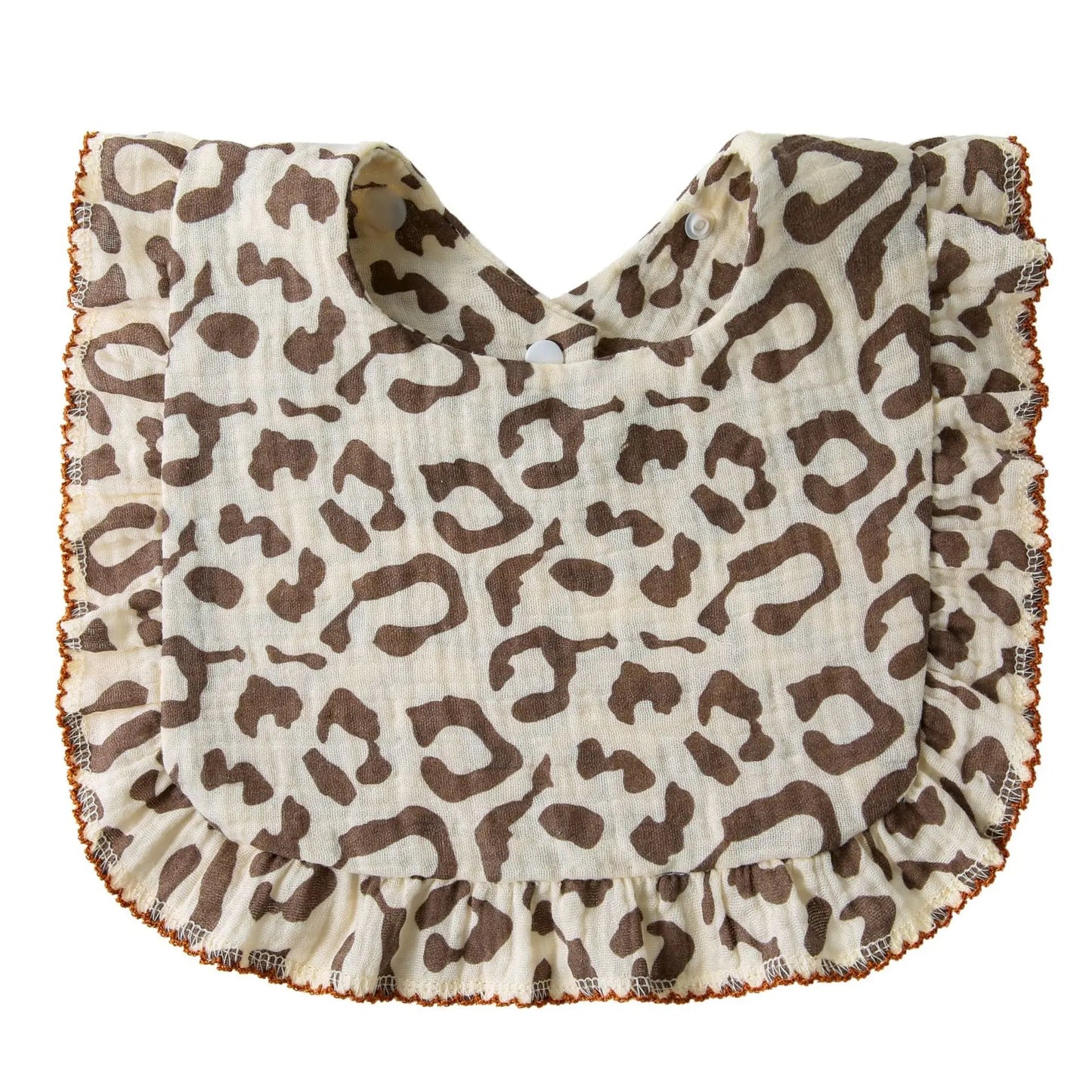 Bavoir Bandana Bébé Mousseline Coton Bio – Volant Floral Absorbant Nouveau-Né 0-18 Mois