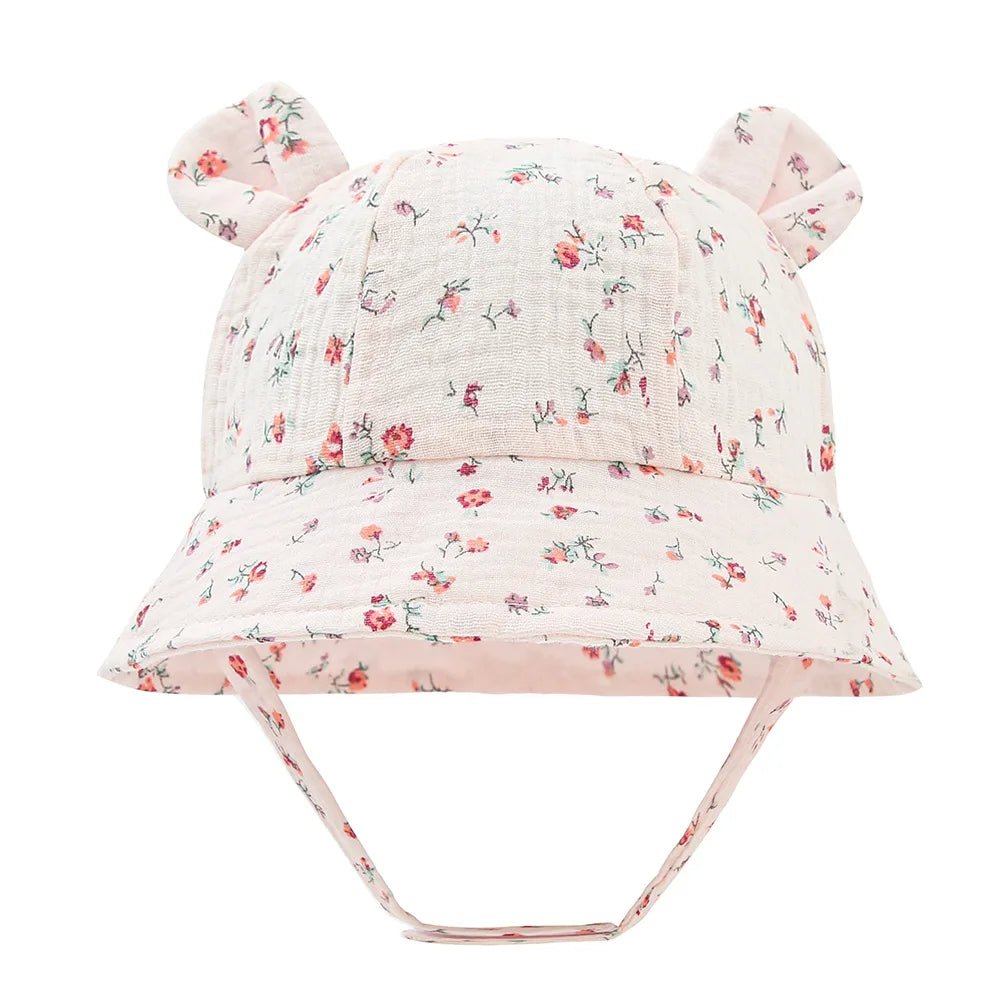 Bob bébé mousseline — Chapeau Panama Coton Doux Été | Fille & Garçon 0-3 Mois à 12 Mois