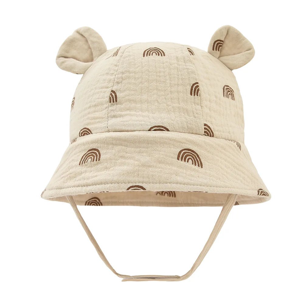 Bob bébé mousseline — Chapeau Panama Coton Doux Été | Fille & Garçon 0-3 Mois à 12 Mois