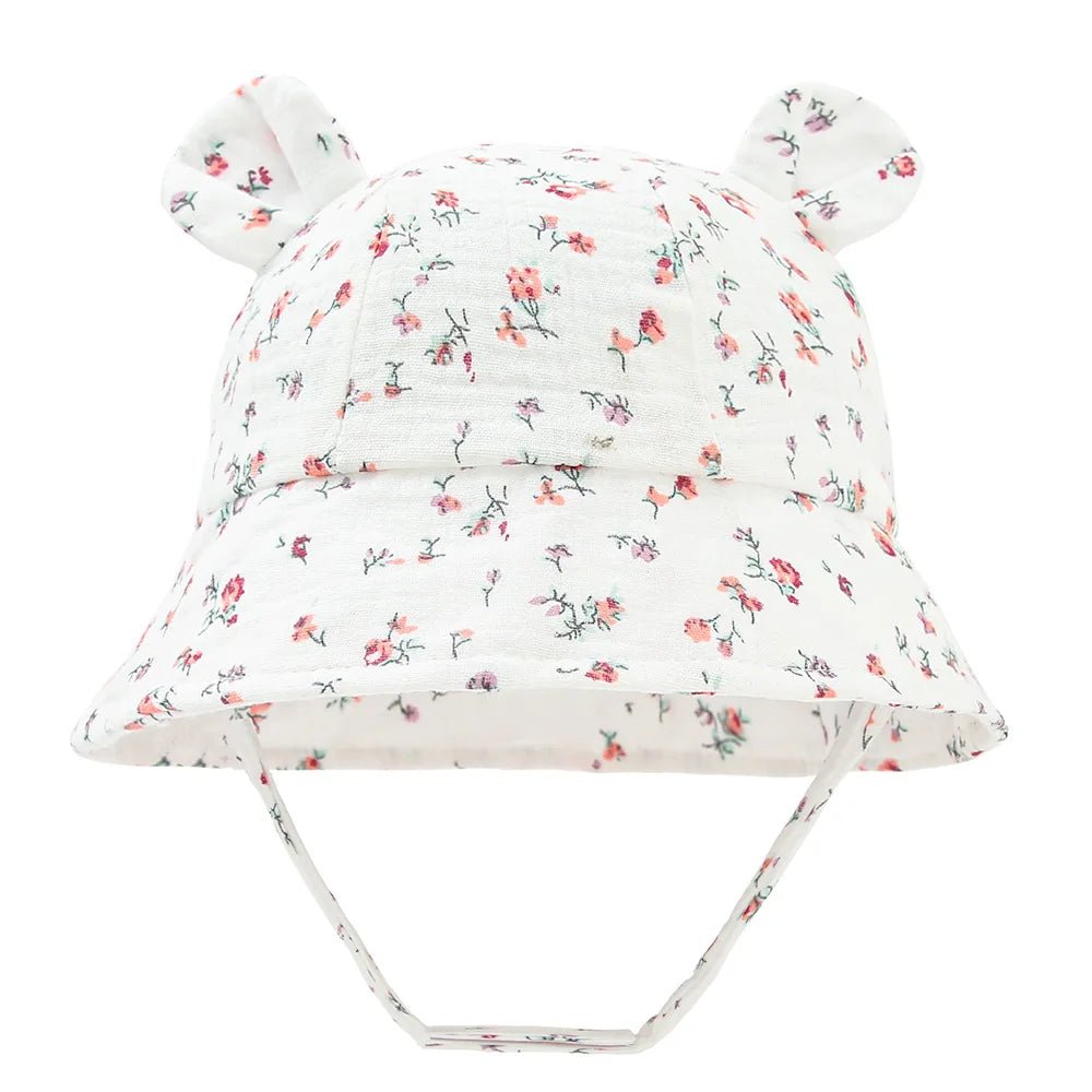 Bob bébé mousseline — Chapeau Panama Coton Doux Été | Fille & Garçon 0-3 Mois à 12 Mois