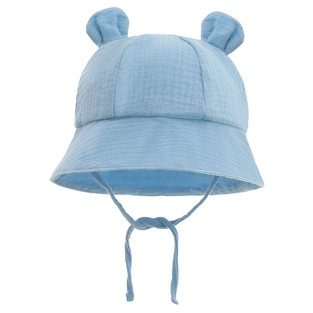 Bob bébé mousseline — Chapeau Panama Coton Doux Été | Fille & Garçon 0-3 Mois à 12 Mois
