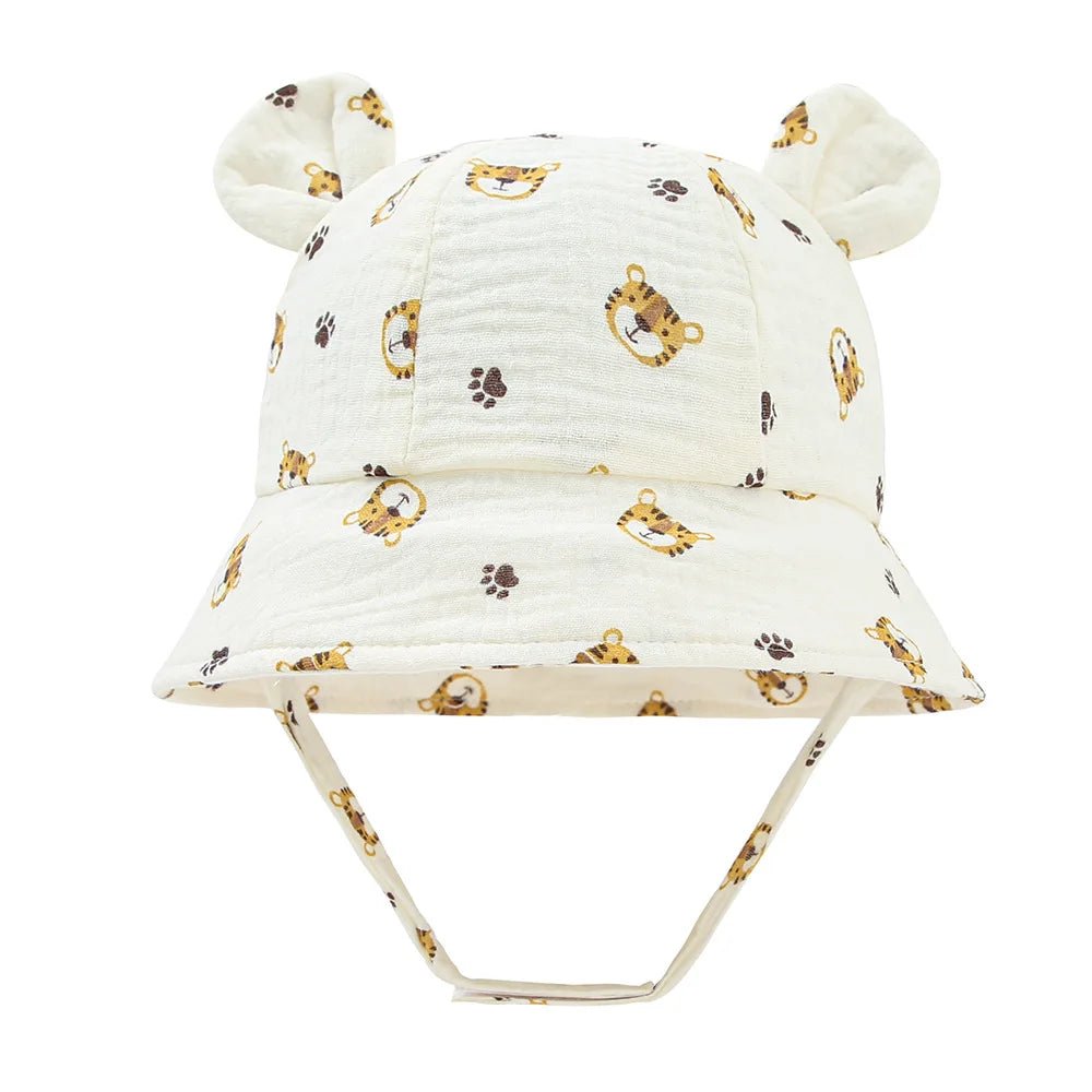 Bob bébé mousseline — Chapeau Panama Coton Doux Été | Fille & Garçon 0-3 Mois à 12 Mois