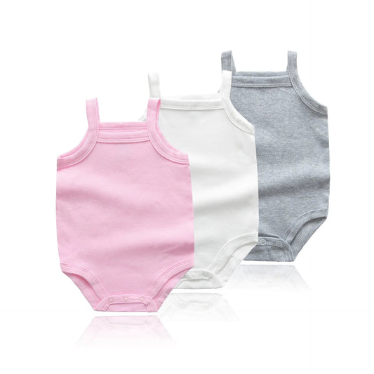 Body Bébé Fille Été – Sans Manches en Coton | 0 à 48 Mois | Doux et Confortable