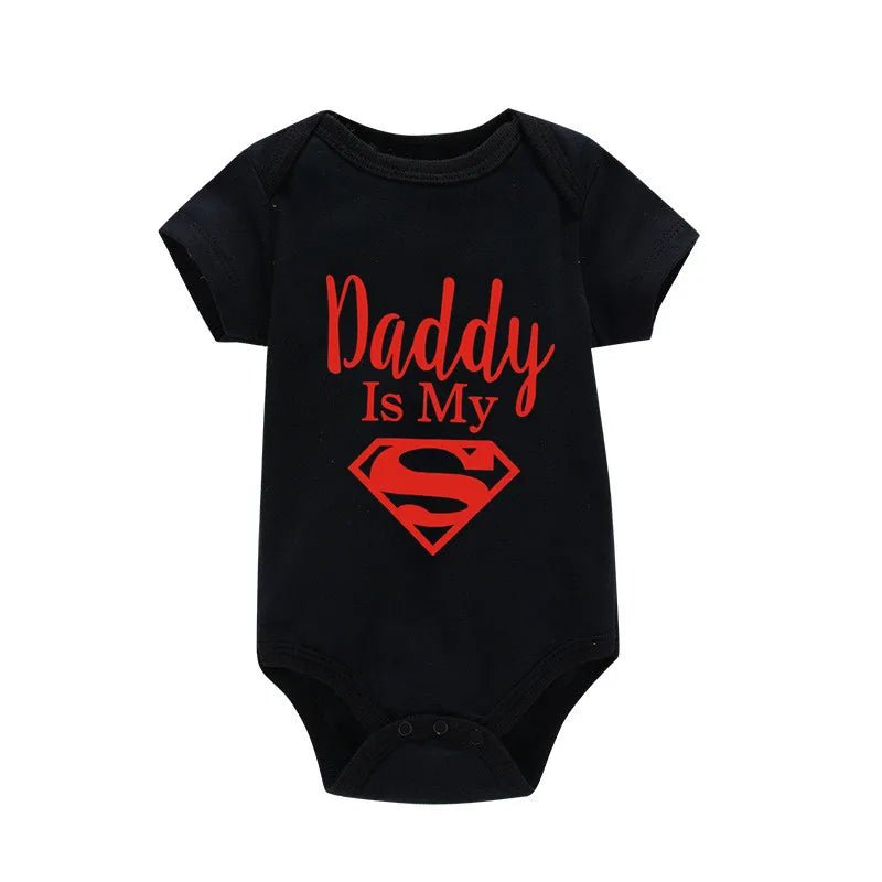 Body Bébé Humour Papa Mon Héros – Grenouillère Nouveau-Né Garçon & Fille Cadeau Naissance Drôle Original