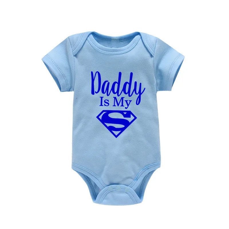 Body Bébé Humour Papa Mon Héros – Grenouillère Nouveau-Né Garçon & Fille Cadeau Naissance Drôle Original