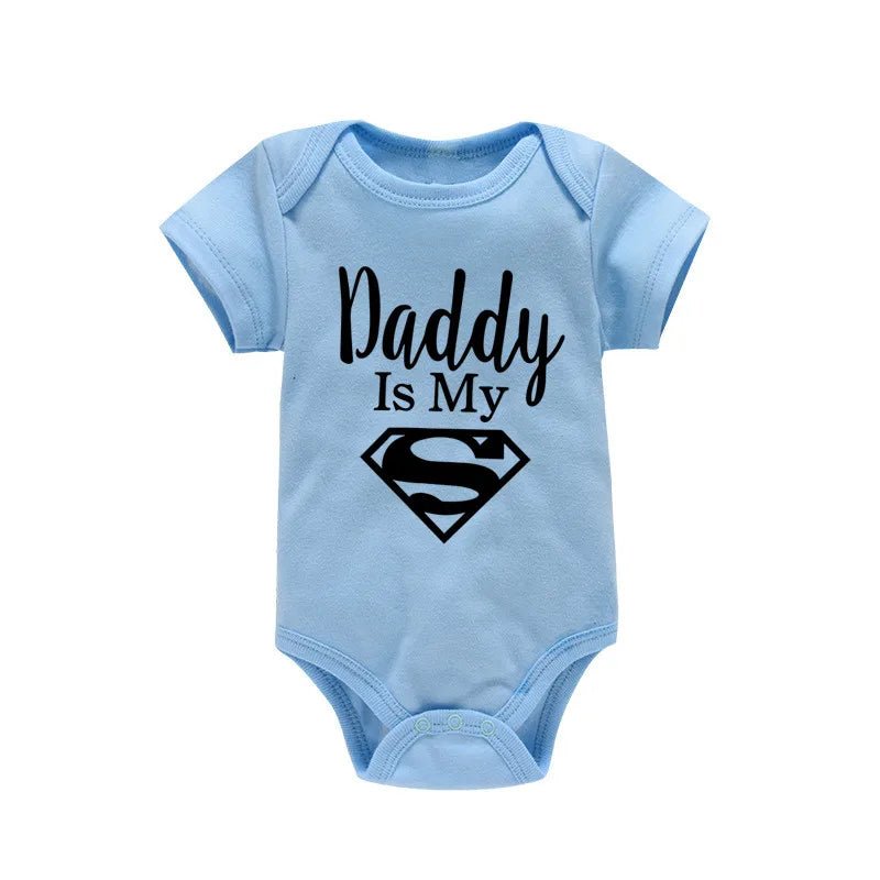Body Bébé Humour Papa Mon Héros – Grenouillère Nouveau-Né Garçon & Fille Cadeau Naissance Drôle Original