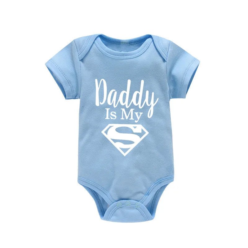 Body Bébé Humour Papa Mon Héros – Grenouillère Nouveau-Né Garçon & Fille Cadeau Naissance Drôle Original