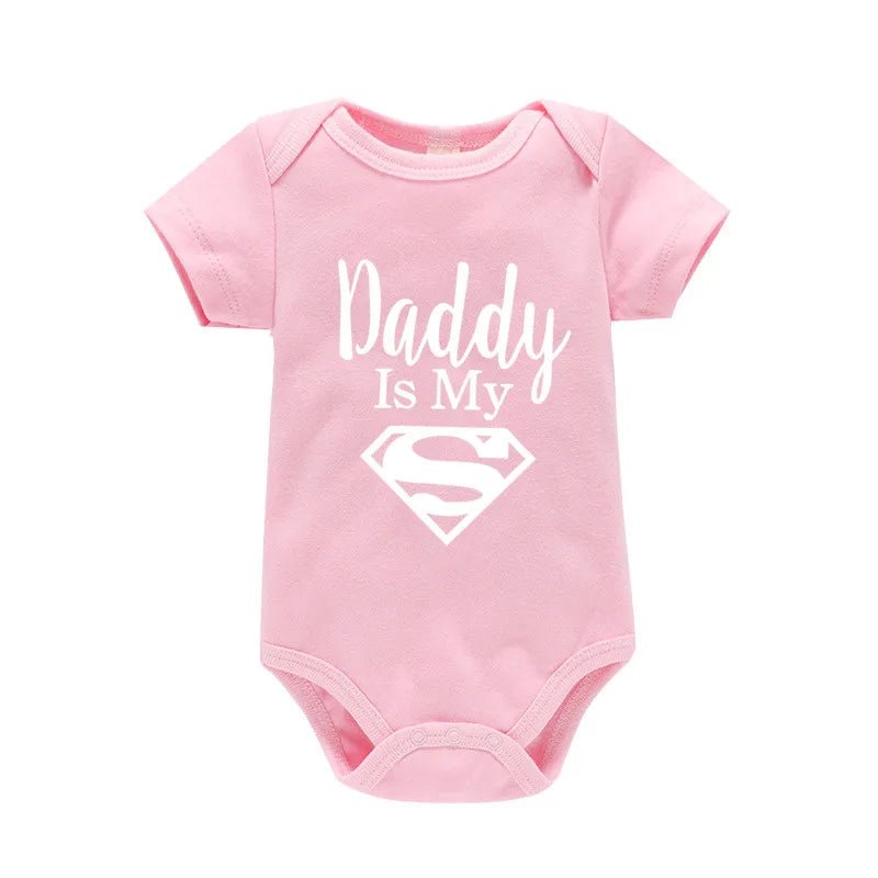 Body Bébé Humour Papa Mon Héros – Grenouillère Nouveau-Né Garçon & Fille Cadeau Naissance Drôle Original
