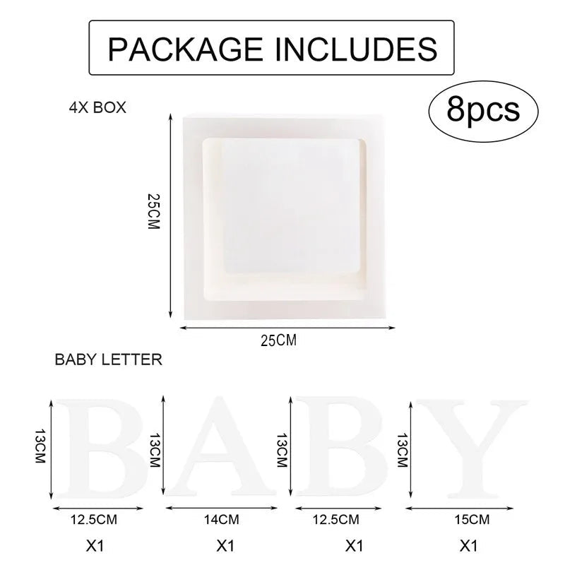 Baby Surprise Balloon Box – Baby Shower, 1st Birthday & Gender Reveal Decorations for Boys and Girls