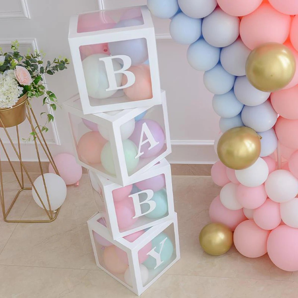 Baby Surprise Balloon Box – Baby Shower, 1st Birthday & Gender Reveal Decorations for Boys and Girls