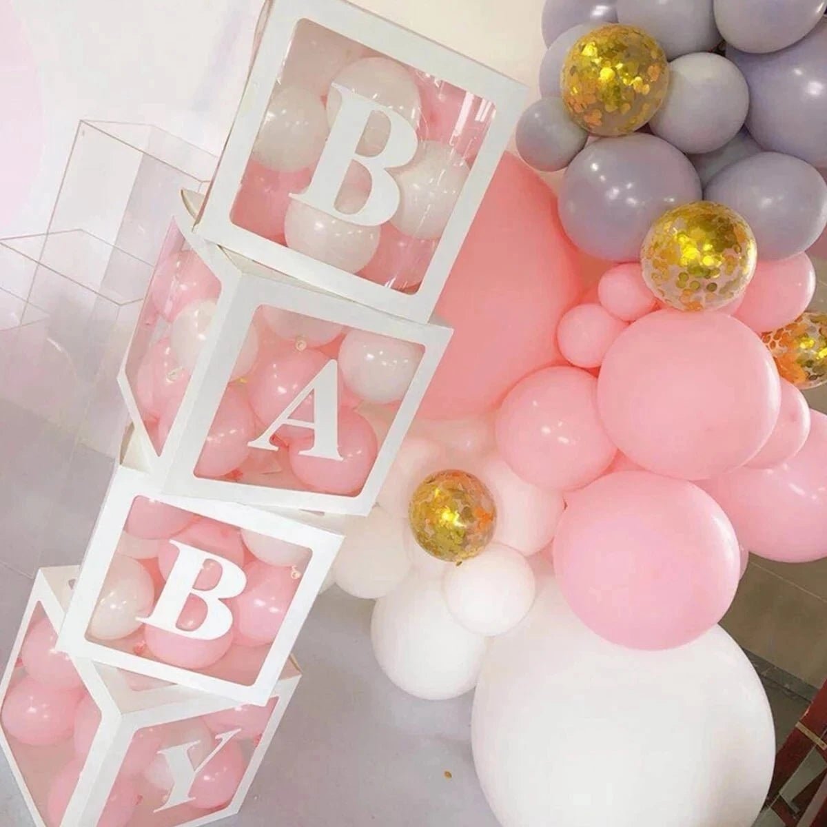 Baby Surprise Balloon Box – Baby Shower, 1st Birthday & Gender Reveal Decorations for Boys and Girls