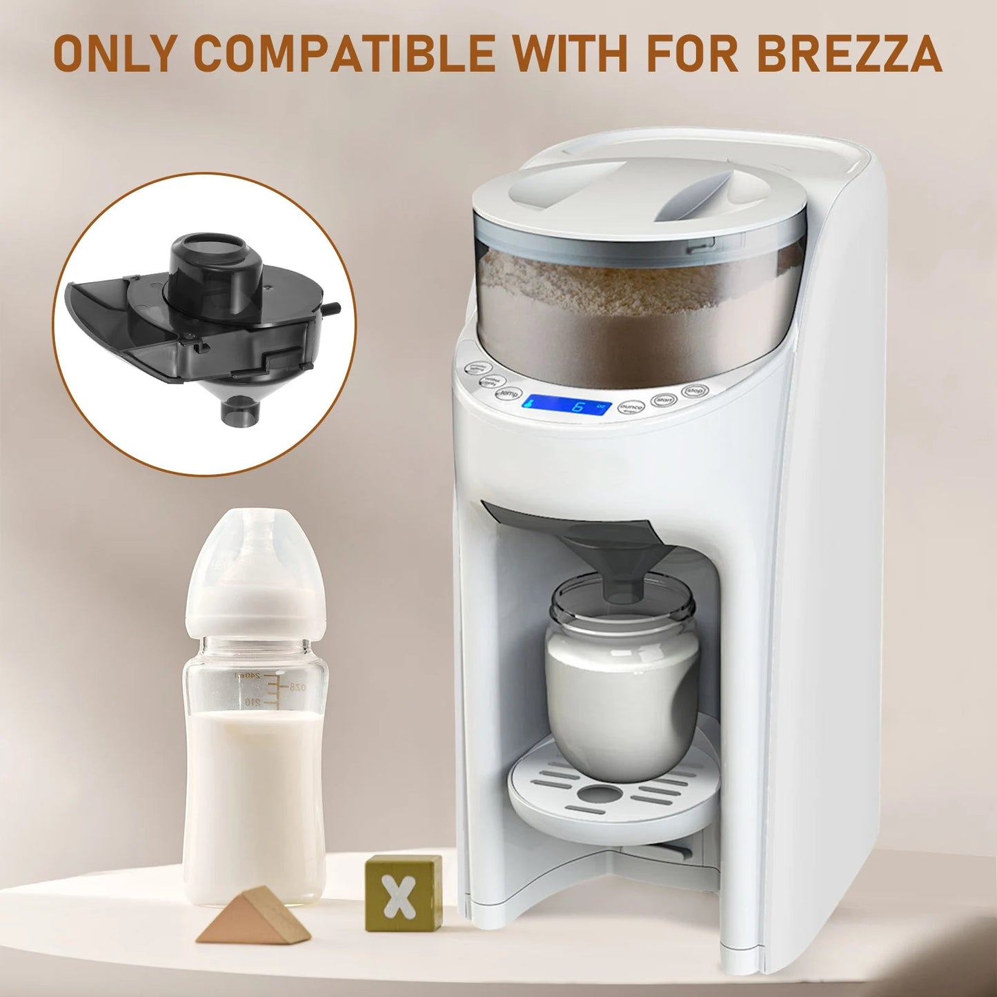Boîte doseuse lait bébé 2 pièces nomade – distributeur lait en poudre biberon