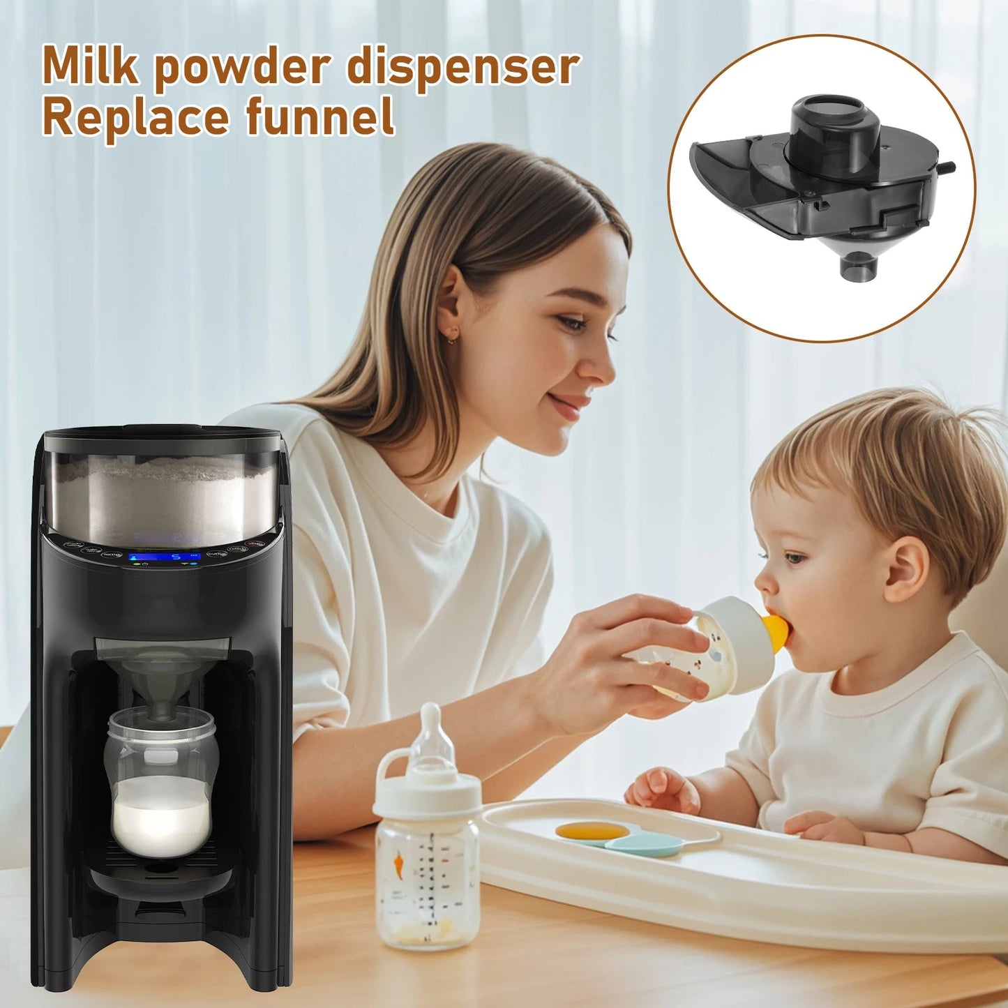 Boîte Doseuse Lait Bébé – Distributeur Lait Poudre Biberon Lavable Lave-Vaisselle