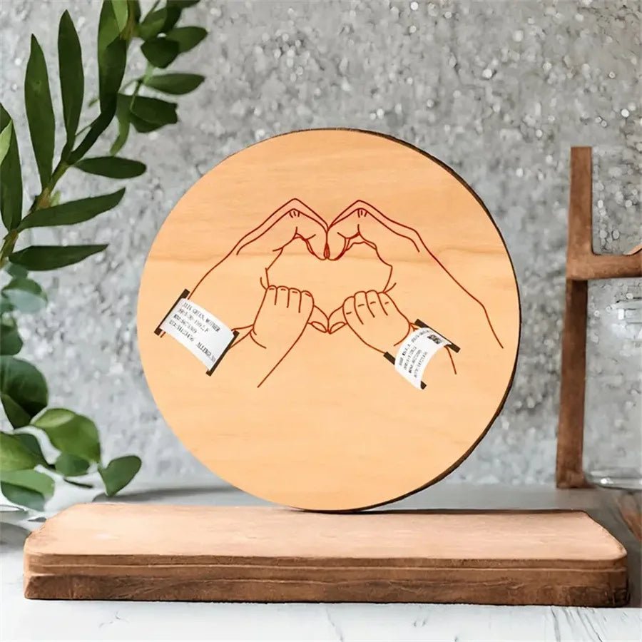 Boîte Souvenir Bébé Personnalisée Prénom Gravé – Accessoire Photo Nouveau-Né & Cadeau Naissance Original