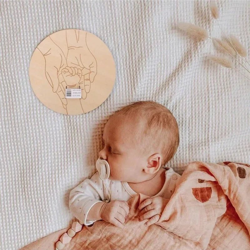 Boîte Souvenir Bébé Personnalisée Prénom Gravé – Accessoire Photo Nouveau-Né & Cadeau Naissance Original