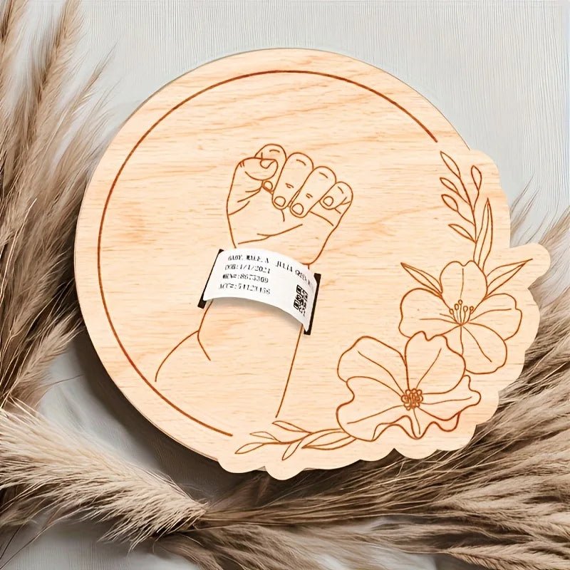 Boîte Souvenir Bébé Personnalisée Prénom Gravé – Accessoire Photo Nouveau-Né & Cadeau Naissance Original