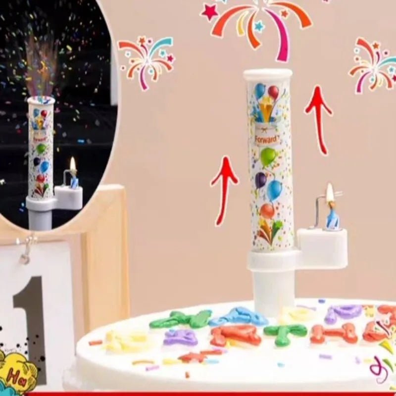 Bougie Pop-Up Magique Anniversaire – Lancement Automatique Bonbons Réutilisable Enfant & Adulte