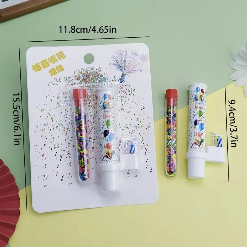 Bougie Pop-Up Magique Anniversaire – Lancement Automatique Bonbons Réutilisable Enfant & Adulte