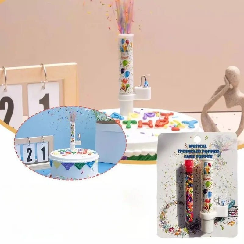 Bougie Pop-Up Magique Anniversaire – Lancement Automatique Bonbons Réutilisable Enfant & Adulte