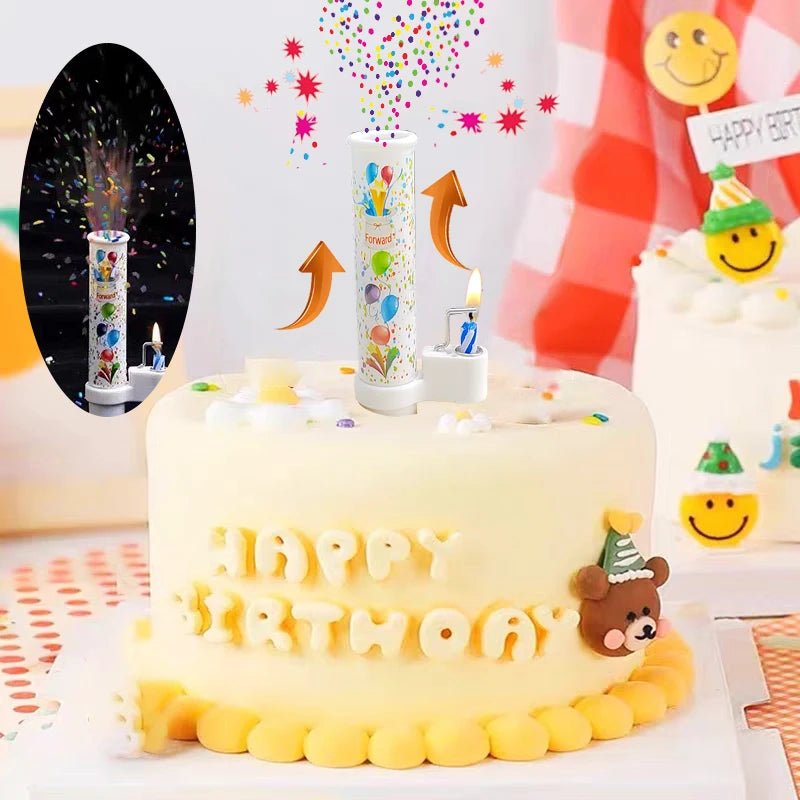 Birthday Surprise Candle Catapult Candies – Original Cake Decoration for Kids & Adults