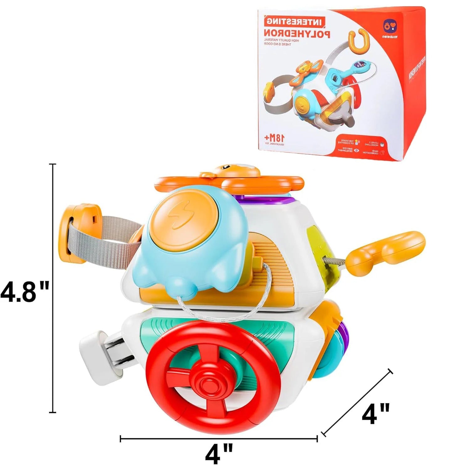 Busy Board Cube Montessori Bébé – Jouet Éducatif Sensoriel Motricité Fine | 5 Modèles | Voyage