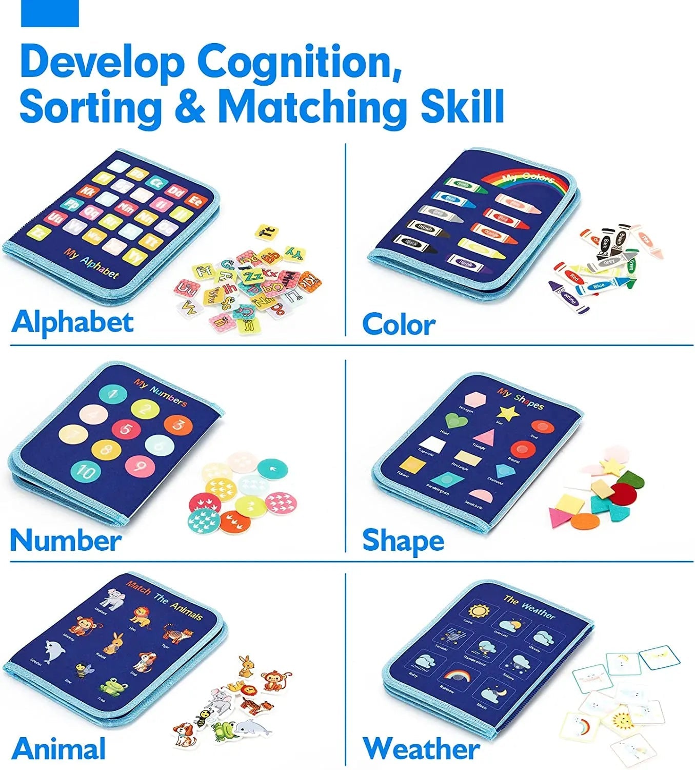 Busy Board Montessori Compétences de Vie – Jouet Sensoriel Éducatif Motricité Fine | 6 Modèles | Autisme & Éveil