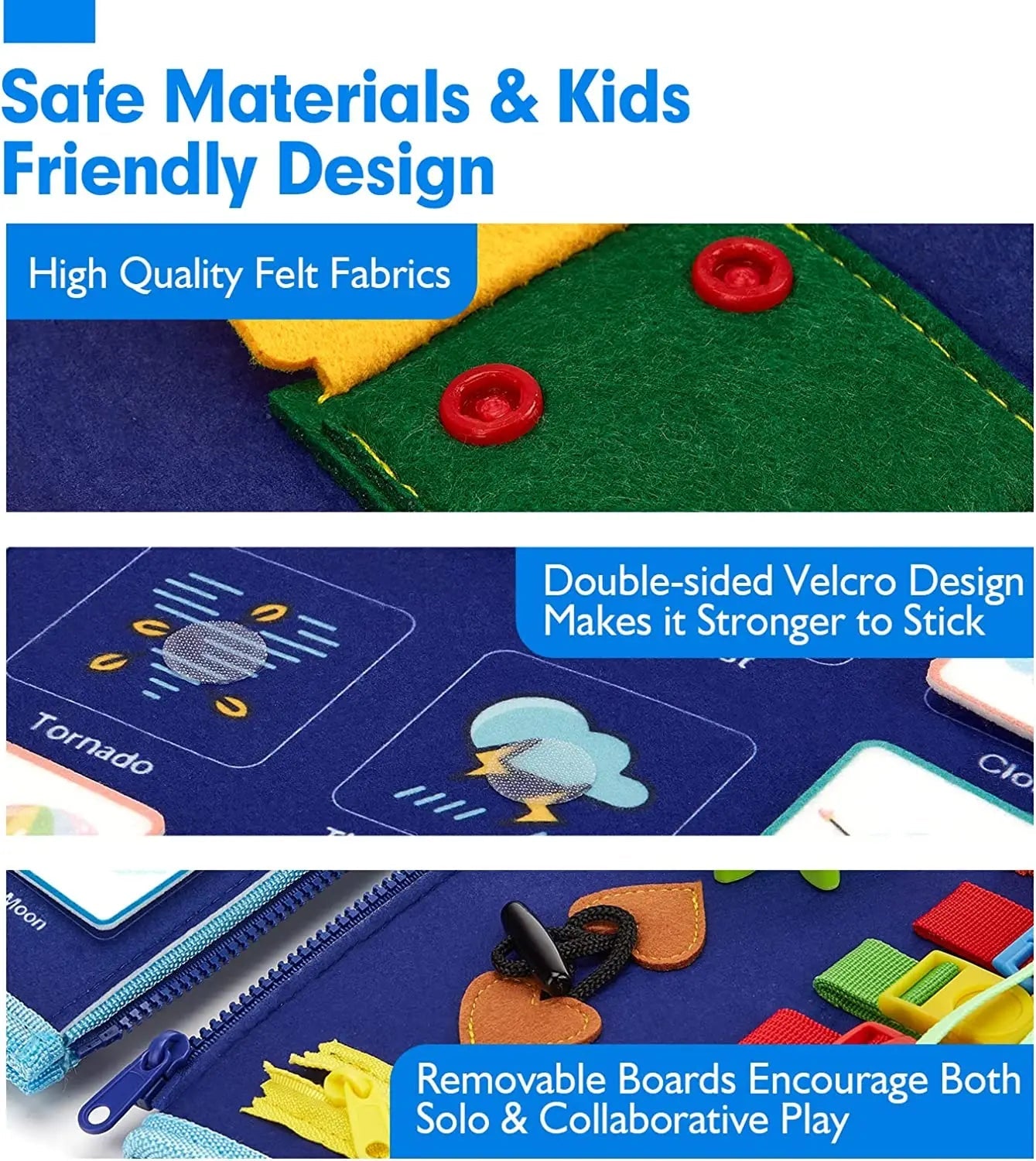 Busy Board Montessori Compétences de Vie – Jouet Sensoriel Éducatif Motricité Fine | 6 Modèles | Autisme & Éveil