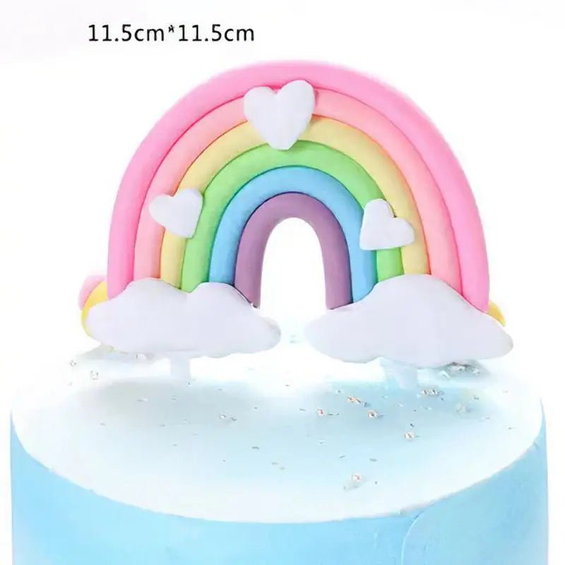 Rainbow Unicorn Cake Topper - Girl's 16th 18th Birthday Cake Decoration & Baby Shower