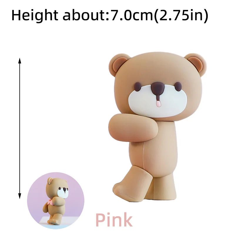 3D Baby Bear Cake Topper – Baby Shower, 1st Birthday & Gender Reveal Boy Girl Cake Decoration