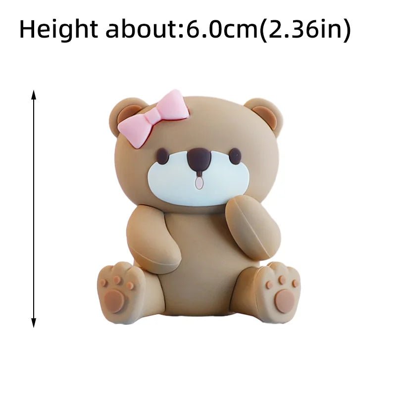 3D Baby Bear Cake Topper – Baby Shower, 1st Birthday & Gender Reveal Boy Girl Cake Decoration