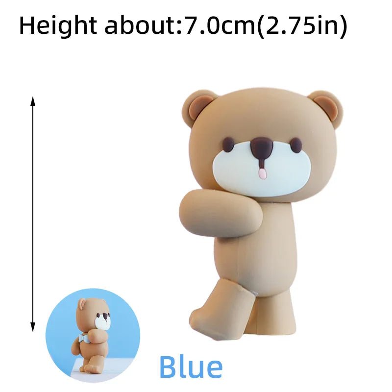 3D Baby Bear Cake Topper – Baby Shower, 1st Birthday & Gender Reveal Boy Girl Cake Decoration