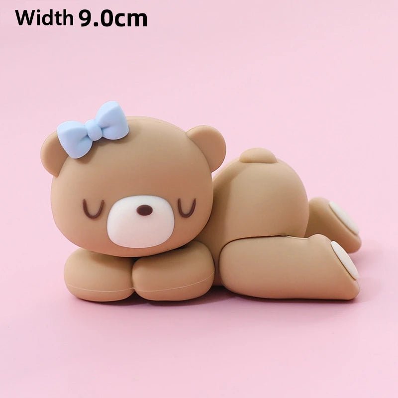 Pink & Blue Bear Cake Topper – Cake Decoration for Baby Shower, Children's Birthday & Wedding