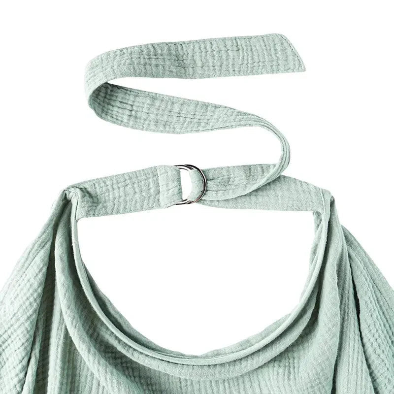 Cape d’allaitement mousseline respirante — Couverture Coton Douce & Discrète | Tablier Allaitement Bébé