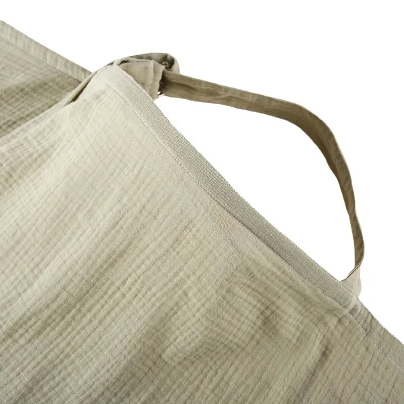 Cape d’allaitement mousseline respirante — Couverture Coton Douce & Discrète | Tablier Allaitement Bébé