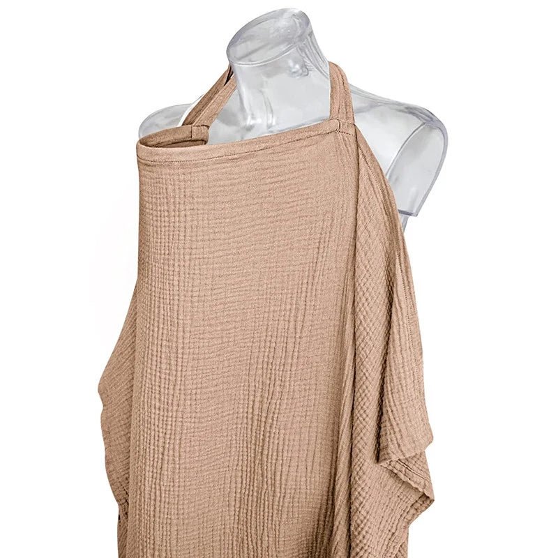 Cape d’allaitement mousseline respirante — Couverture Coton Douce & Discrète | Tablier Allaitement Bébé