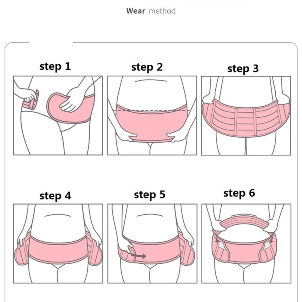 Ceinture de Maternité Ventre & Dos Ajustable – Confort Grossesse | Femme Enceinte